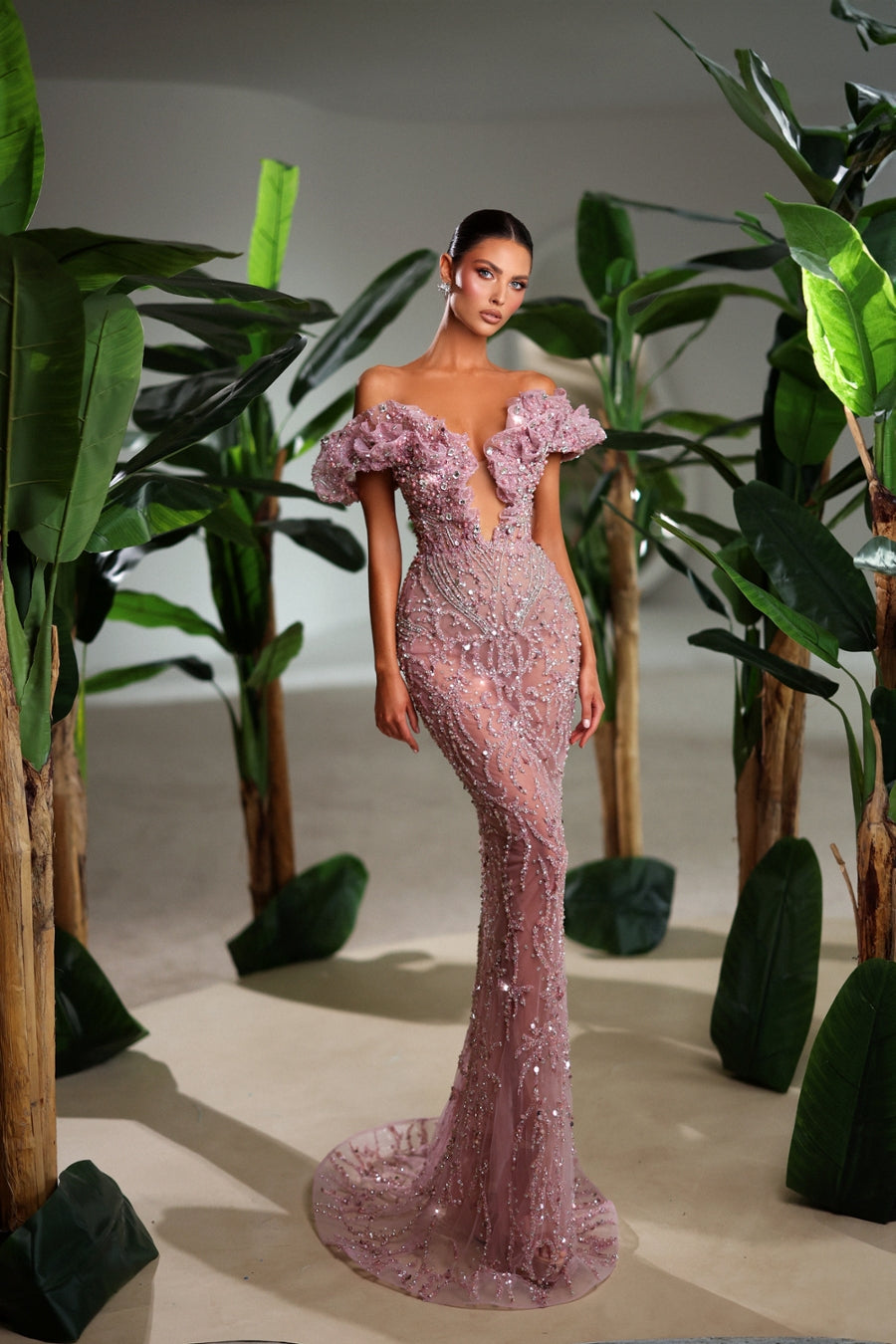 Închiriere Rochie Haute Couture Mimoza Kadriaj - ROSALEE 006