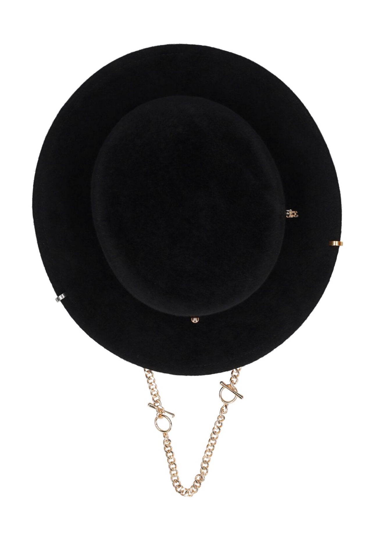 Închiriere palarie Ruslan Baginskiy - Chain strap felt canotier hat