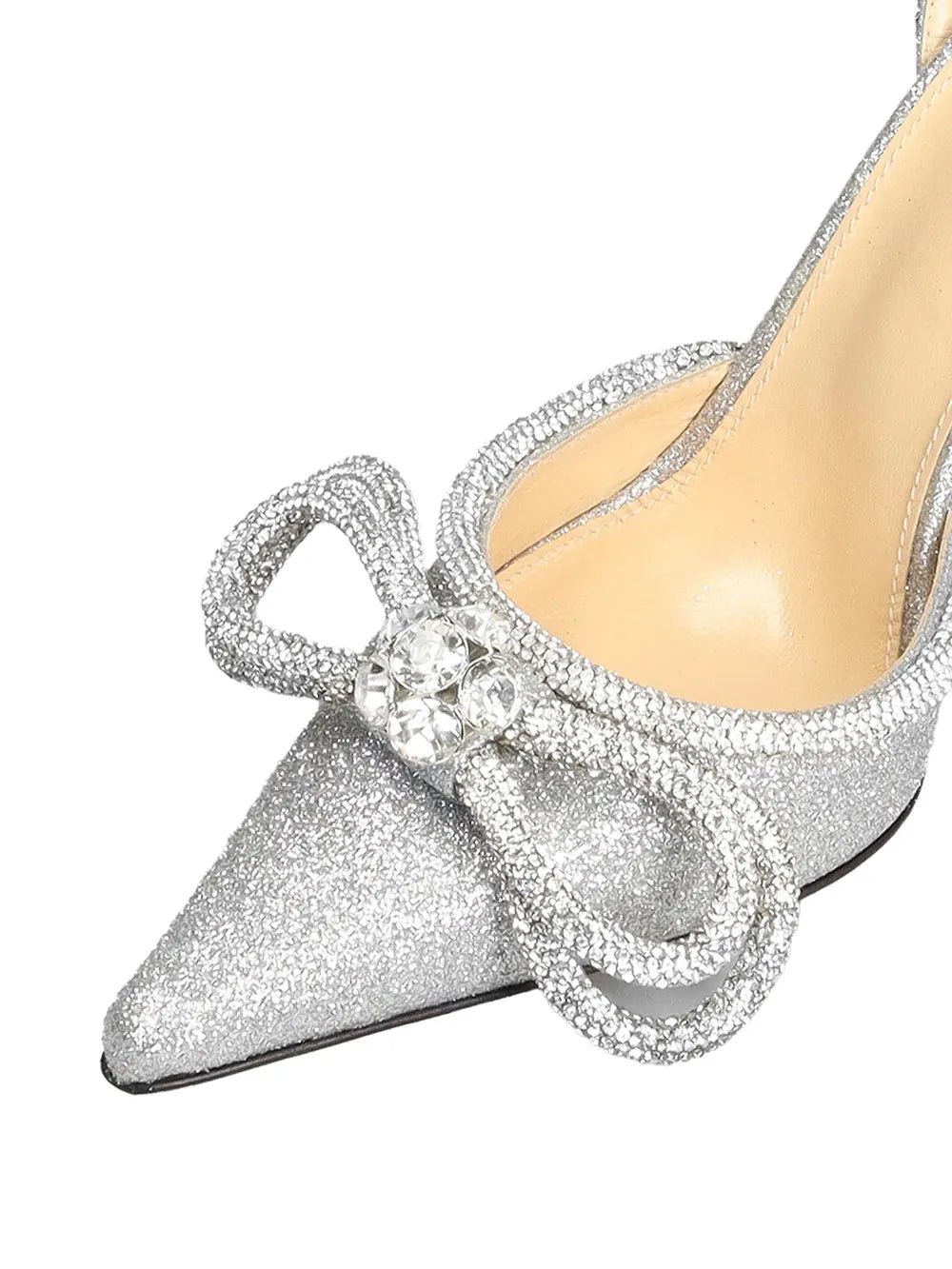 MACH &amp; MACH shoes for rent - with sparkles and bows decorated with crystals