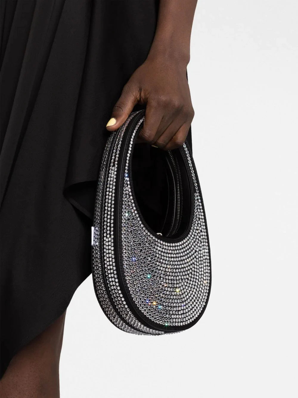 Coperni bag rental - mini Swipe crystal-embellished