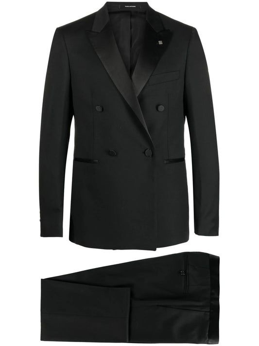 Costum Tagliatore - double-breasted dinner suit - black